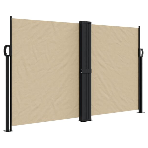 vidaXL Auvent latéral rétractable beige 140x600 cm