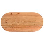 vidaXL Table à manger 220x100x74 cm bois de chêne massif ovale
