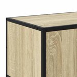vidaXL Meuble TV chêne sonoma 160x35x41 cm bois d'ingénierie et métal