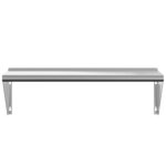 vidaXL Étagère murale 100x30x31 cm argenté acier inoxydable