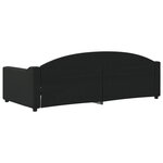 vidaXL Lit de repos sans matelas noir 90x200 cm tissu