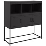 vidaXL Buffet noir 100 5x39x107 cm acier