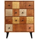 vidaXL Commode à tiroirs 60x30x75 cm Bois d'acacia massif