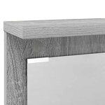 vidaXL Porte-manteau mural avec étagère Sonoma gris 84 x 10 x 80 cm