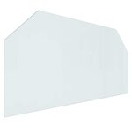 vidaXL Plaque en verre de cheminée Transparent 120 x 60 cm Verre