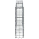 vidaXL Panier de gabions arqué 200x30x100/120 cm Fer galvanisé