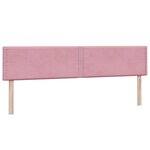 vidaXL Sommier à lattes de lit avec matelas rose 180x210 cm velours