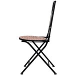 vidaXL Ensemble de bistro 3 Pièces mosaïque Carreau céramique Terre cuite