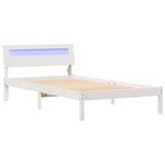vidaXL Cadre de lit Blanc 100 x 200 cm Bois massif en pin