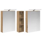 vidaXL Ensemble de Meubles de Salle de Bain 3 Pièces 120 x 14 5 x 70 cm