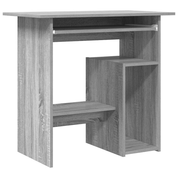 vidaXL Bureau Sonoma gris 80x45x74 cm Bois d'ingénierie