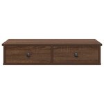 vidaXL Étagère murale avec tiroirs chêne marron bois d'ingénierie