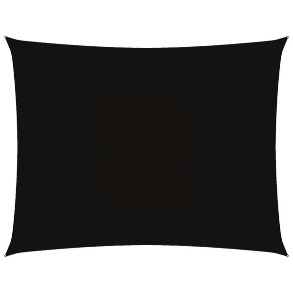 vidaXL Voile de parasol tissu oxford rectangulaire 3 5x5 m noir