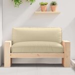vidaXL Coussin de palette pour siège Beige 120x80x12 cm Tissu Oxford