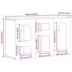 vidaXL Buffet Blanc 100 x 35 x 59 cm Bois d'ingénierie