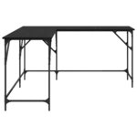 vidaXL Bureau Chêne noir 149 x 149 x 75 cm Bois d'ingénierie