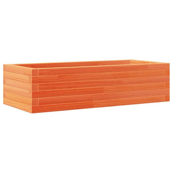 vidaXL Jardinière cire marron 90x40x23 cm bois de pin massif