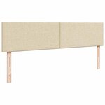 VidaXL Cadre de lit ottoman avec matelas crème 200x200 cm tissu