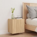 vidaXL Meuble TV mural chêne sonoma 40 5x30x40 cm bois d'ingénierie