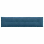 vidaXL Coussin de Dos Bleu 200 x 50 cm Tissu en velours côtelé