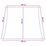 vidaXL Voile d'ombre Anthracite et blanc 4 / 5 x 4 m HDPE
