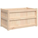 vidaXL Jardinière d'extérieur 90x50x50 cm bois de pin massif