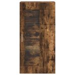 vidaXL Cabinet en Bois Chêne fumé 50 x 29 x 100 cm Bois d'ingénierie