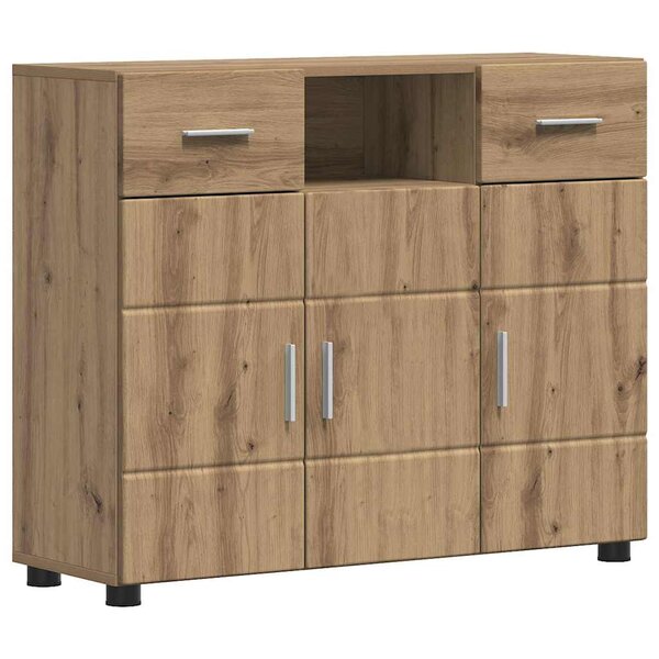 vidaXL Buffet chêne artisanal 88 5 x 30 5 x 73 cm Bois d'ingénierie