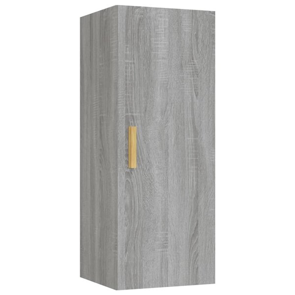 vidaXL Armoire murale Sonoma gris 34 5x34x90 cm Bois d'ingénierie