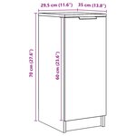 vidaXL Armoire à chaussures chêne artisanal bois d'ingénierie