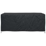 vidaXL Housse pour meubles Uni Noir 240 x 110 x 70 cm 210D