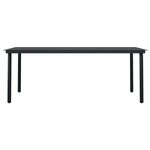 vidaXL Ensemble à manger de jardin avec coussins 7 Pièces Noir