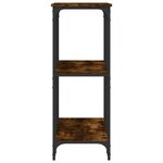 vidaXL Table console chêne fumé 102x35x90 cm bois d'ingénierie