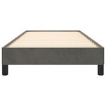 vidaXL Cadre de lit sans matelas gris foncé 90x190 cm velours