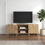 vidaXL Meuble TV 150 x 31 x 50 cm Chêne artisanal Bois d'ingénierie