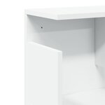 vidaXL Armoire murale 80x20x30 cm blanc bois d'ingénierie