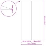 vidaXL Tapis de piscine Noir 420 x 220 x 0 1 cm Tissu non tissé