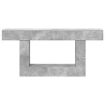 vidaXL Gris Béton 160 x 30 x 74 cm