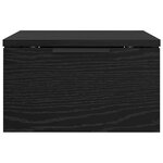 vidaXL Cabinet de chevet Chêne noir 34 x 30 x 20 cm Bois d'ingénierie