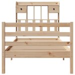 vidaXL Lit bibliothèque sans matelas 75x190 cm bois de pin massif