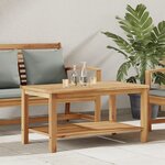 vidaXL Table basse Marron 90 x 50 x 45 cm Bois de teck solide