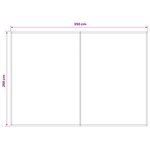 vidaXL Toile de rechange pour auvent Bleu et Blanc 350 x 250 cm