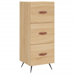 vidaXL Buffet Chêne sonoma 34 5x34x90 cm Bois d'ingénierie