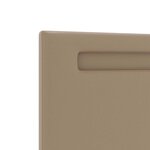 vidaXL Tête de lit avec des lumières à LED Cappuccino 180 cm PVC