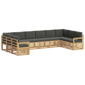 vidaXL Ensemble de canapés d'extérieur 7 pc Blanc et Anthracite