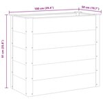 vidaXL Lit surélevé de jardin WPC 100x50x91 cm Gris