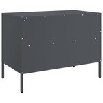 vidaXL Meuble TV anthracite 68x39x50 5 cm acier laminé à froid