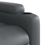 vidaXL Fauteuil de massage inclinable gris similicuir