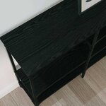 vidaXL Table console Chêne noir 160 x 29 x 80 cm Bois d'ingénierie