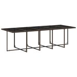 vidaXL Ensemble à manger de jardin et coussins 11 Pièces marron rotin